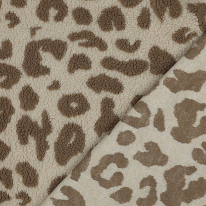 Teddy Fleece - Animal Print - Brown