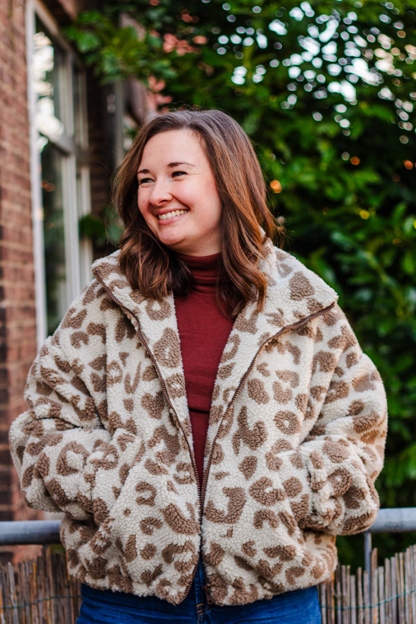Teddy Fleece - Animal Print - Brown