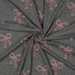Glitter Bows Cotton Jersey - Grey Melange