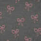 Glitter Bows Cotton Jersey - Grey Melange