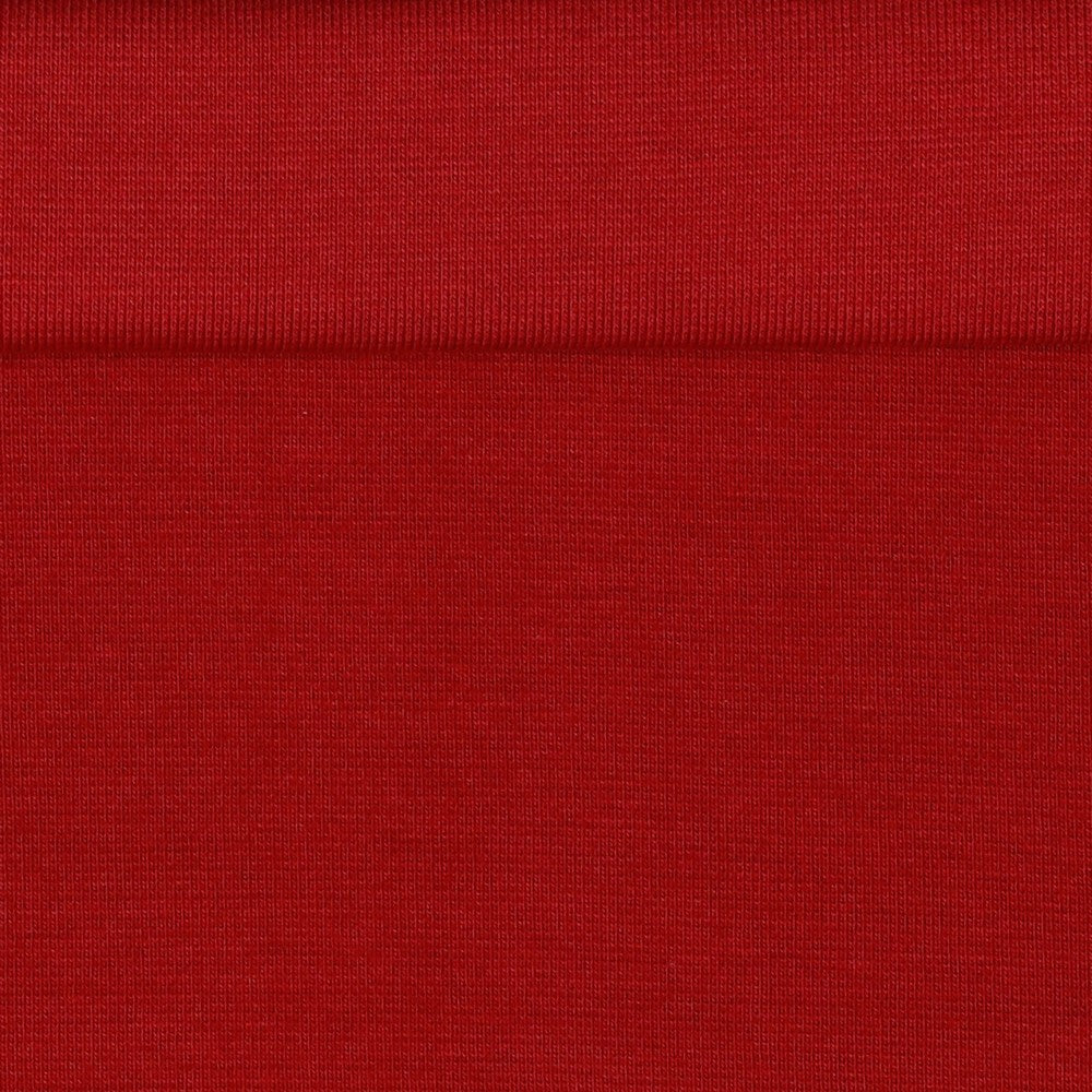 Organic Cotton Ribbing - Red