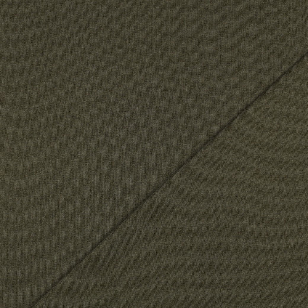Organic Cotton Ribbing - Khaki