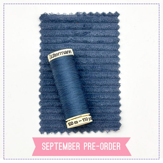 4.5 Wale Jumbo Cord - Lake (Pre-Order)