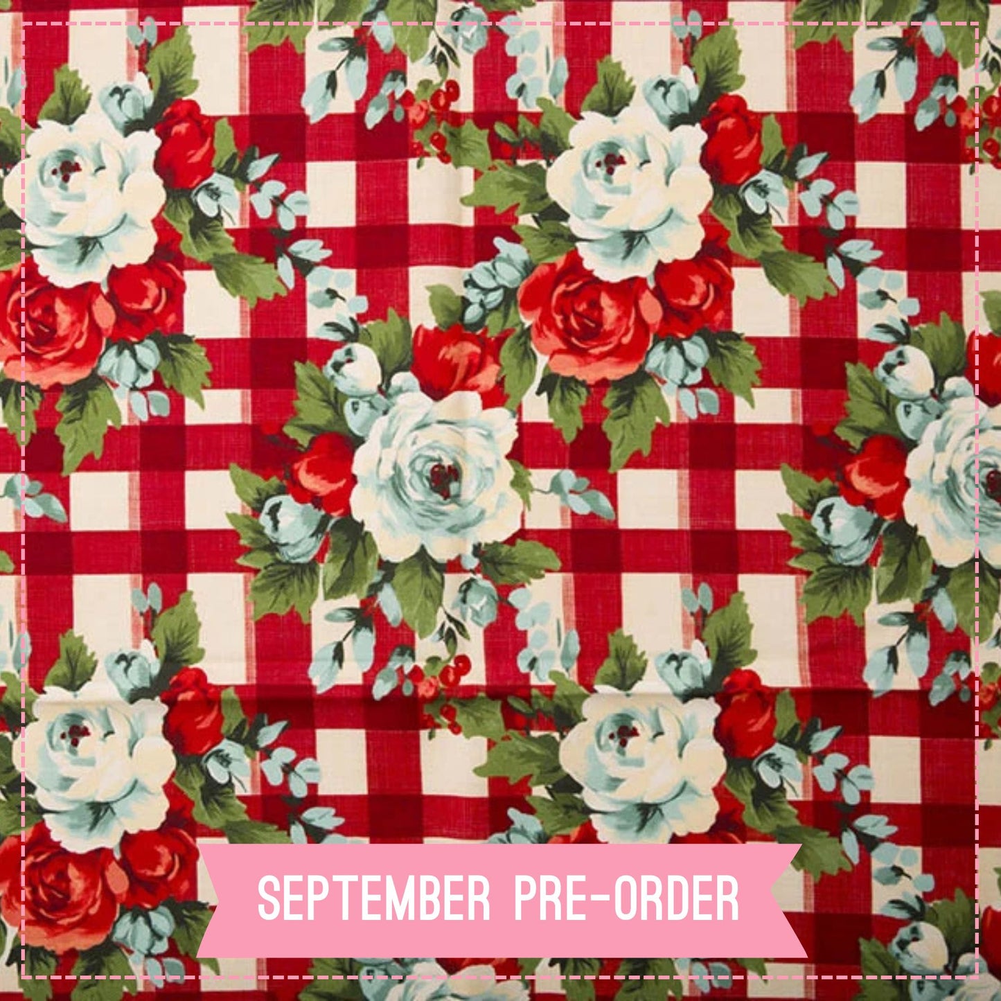 Winter Gingham Cotton Viscose Twill (Pre-Order)
