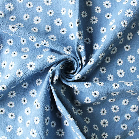 Daisy Washed Cotton - Blue