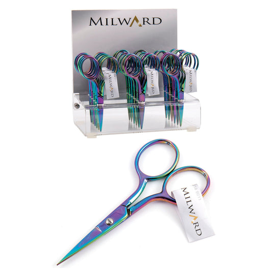 Milward 3.5" Straight Embroidery Scissors - Rainbow