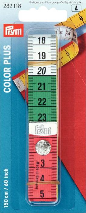 Prym Tape Measure Color Plus With Press Fastener