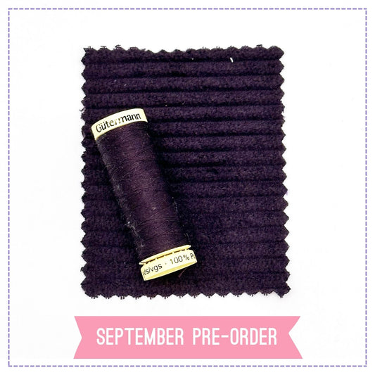 4.5 Wale Jumbo Cord - Damson (Pre-Order)