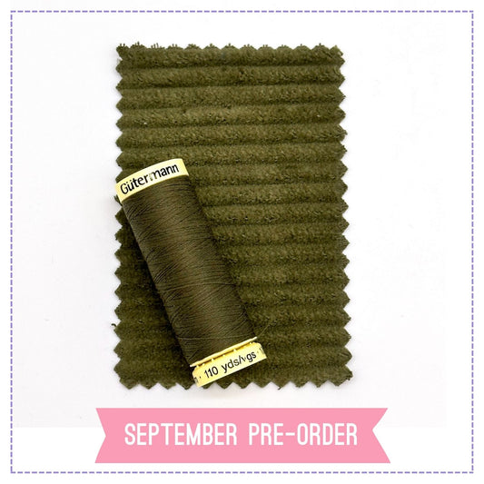 4.5 Wale Jumbo Cord - Moss (Pre-Order)