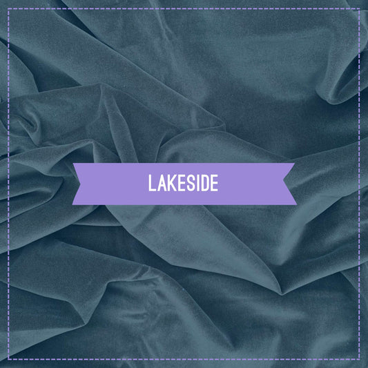 100% Cotton Velvet - Lakeside