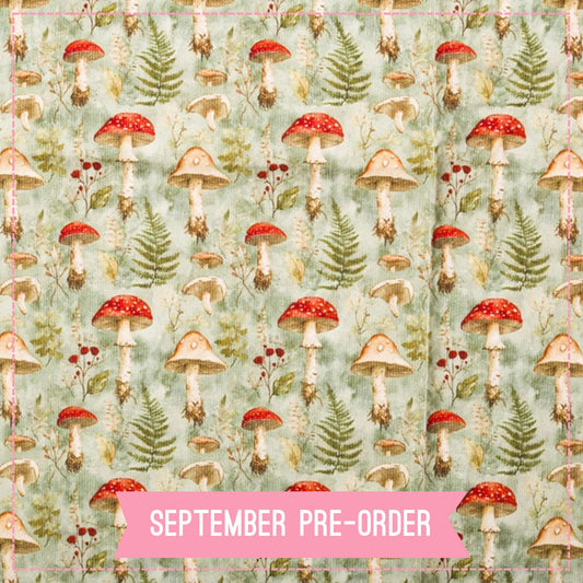 21 Wale Corduroy - Toadstools (Pre-Order)