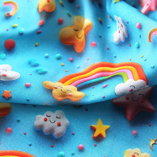 Rainbow Days - 3D Digitally Printed Cotton