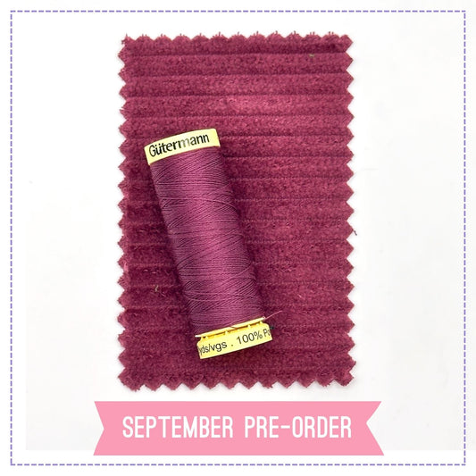 4.5 Wale Jumbo Cord - Berry (Pre-Order)