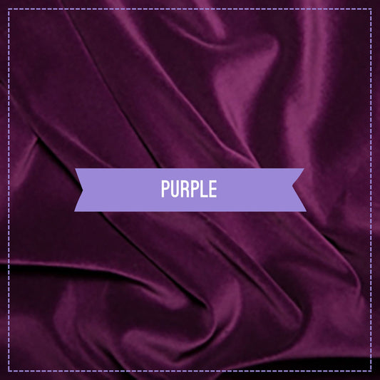100% Cotton Velvet - Purple