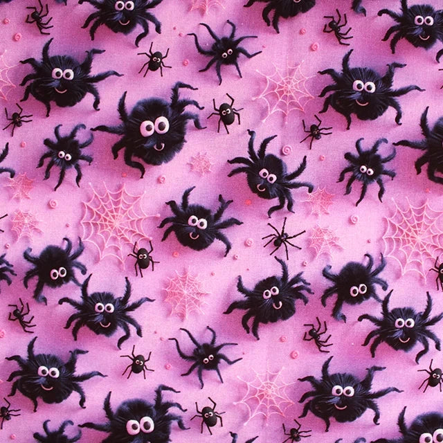 Spooky Spider - 3D Digitally Printed Cotton