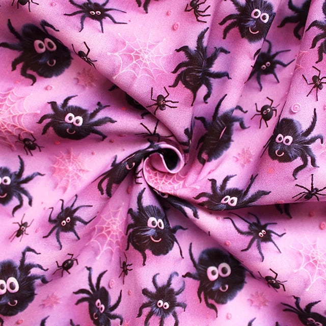 Spooky Spider - 3D Digitally Printed Cotton