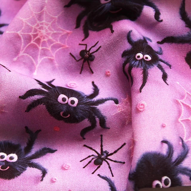 Spooky Spider - 3D Digitally Printed Cotton
