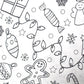 Colouring In Cotton - Christmas