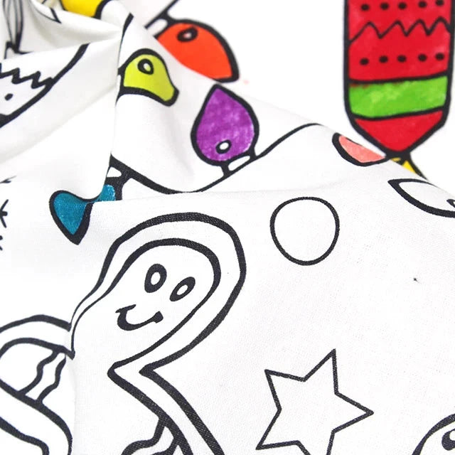 Colouring In Cotton - Christmas
