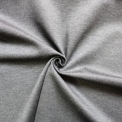 Twill Ponte Roma - Dark Grey Melange - 85CM Remnant