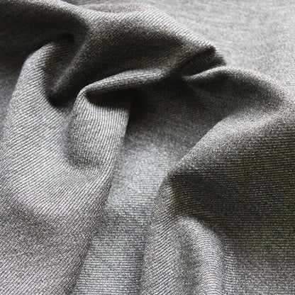 Twill Ponte Roma - Dark Grey Melange - 85CM Remnant
