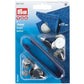 Prym No Sew Jeans Buttons 17mm - Plain Silver