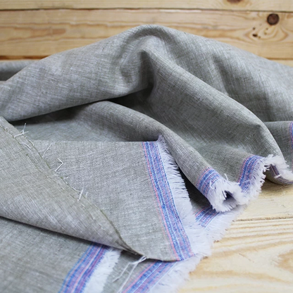 Cumbria - Cotton/Linen Blend - Soft Olive - 70CM Remnant