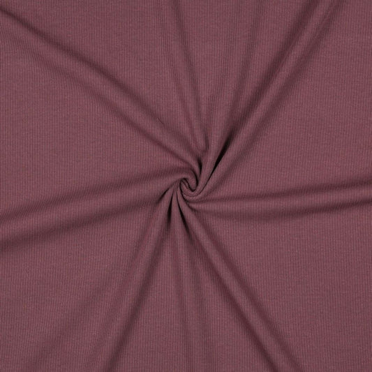 Rib Cotton Jersey - Aubergine