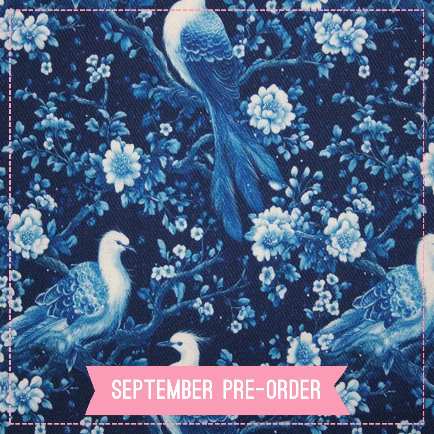 Birds Cotton Viscose Twill (Pre-Order)