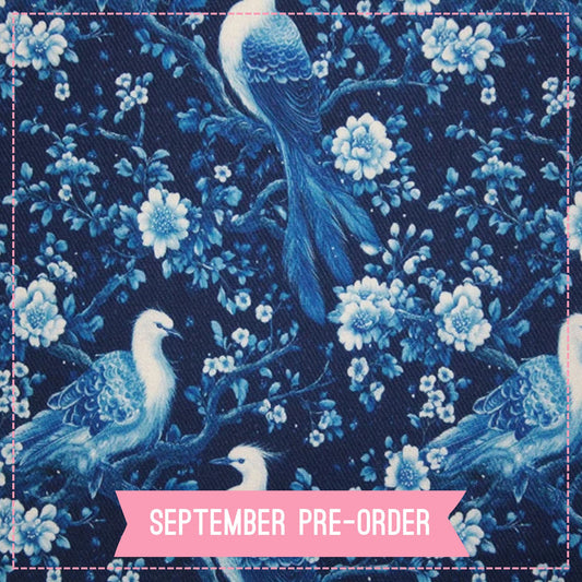 Birds Cotton Viscose Twill (Pre-Order)