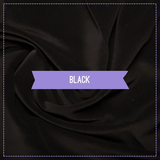 100% Cotton Velvet - Black