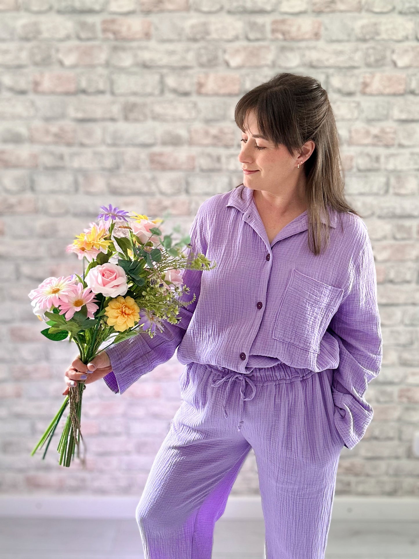 Purple Packages - Closet Core Patterns Fran Pyjamas - Ready To Sew Kit