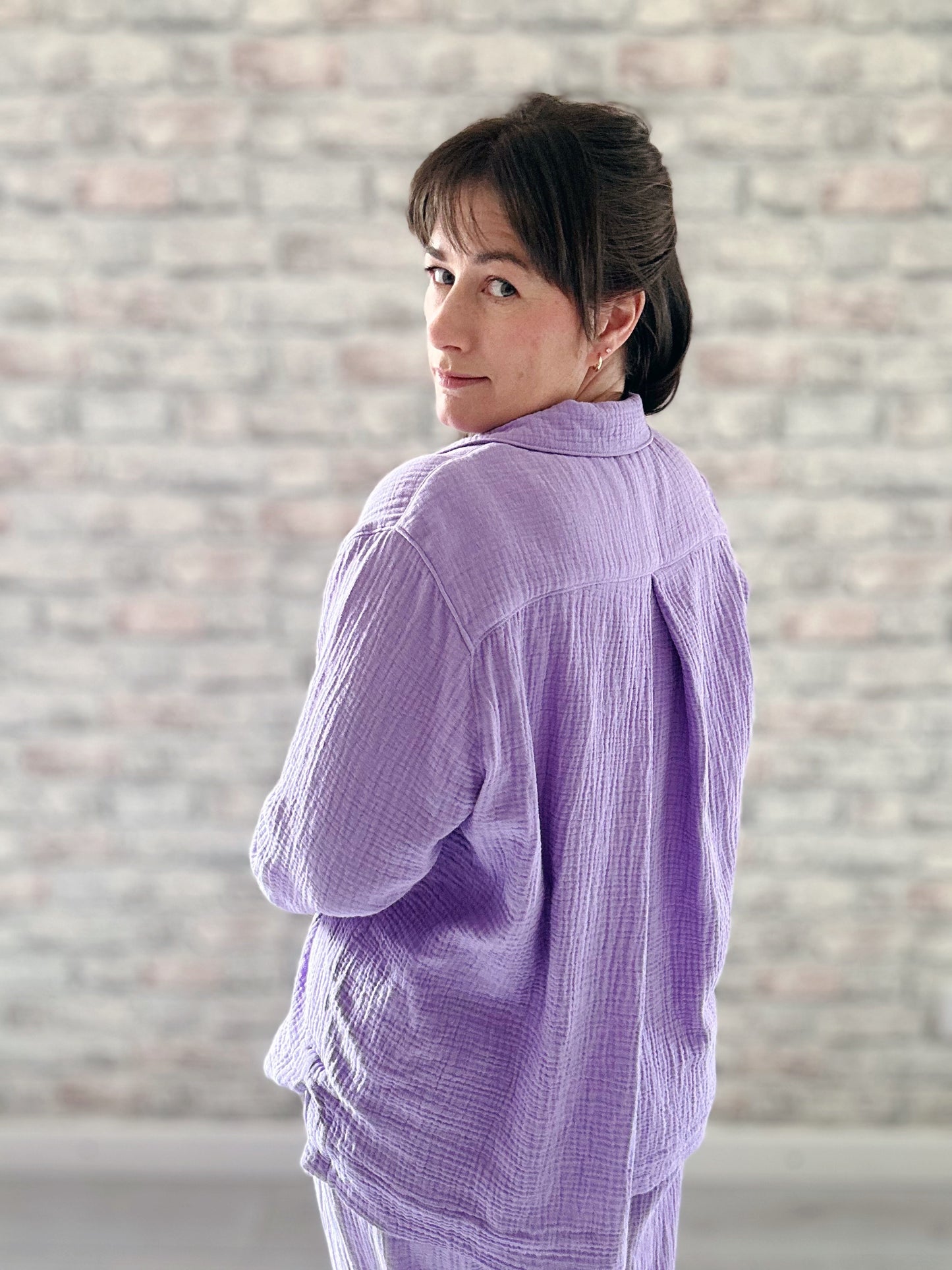 Purple Packages - Closet Core Patterns Fran Pyjamas - Ready To Sew Kit