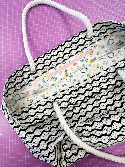 Jenny Stitches - By the Bay Beach Bag - PDF Sewing Pattern