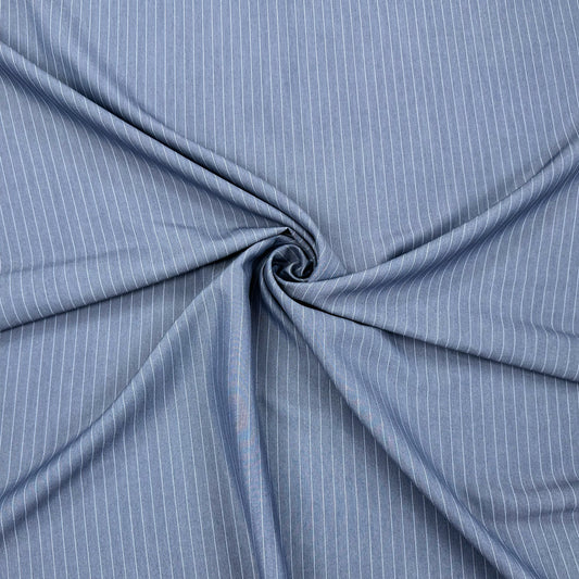 Poly Viscose Pin Stripe