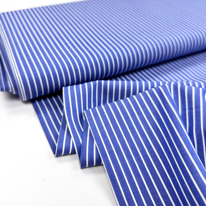 Marine Stripe Cotton Shirting