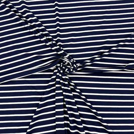 Breton Stripe Viscose Jersey