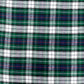 Brushed Cotton Check - Green & Navy