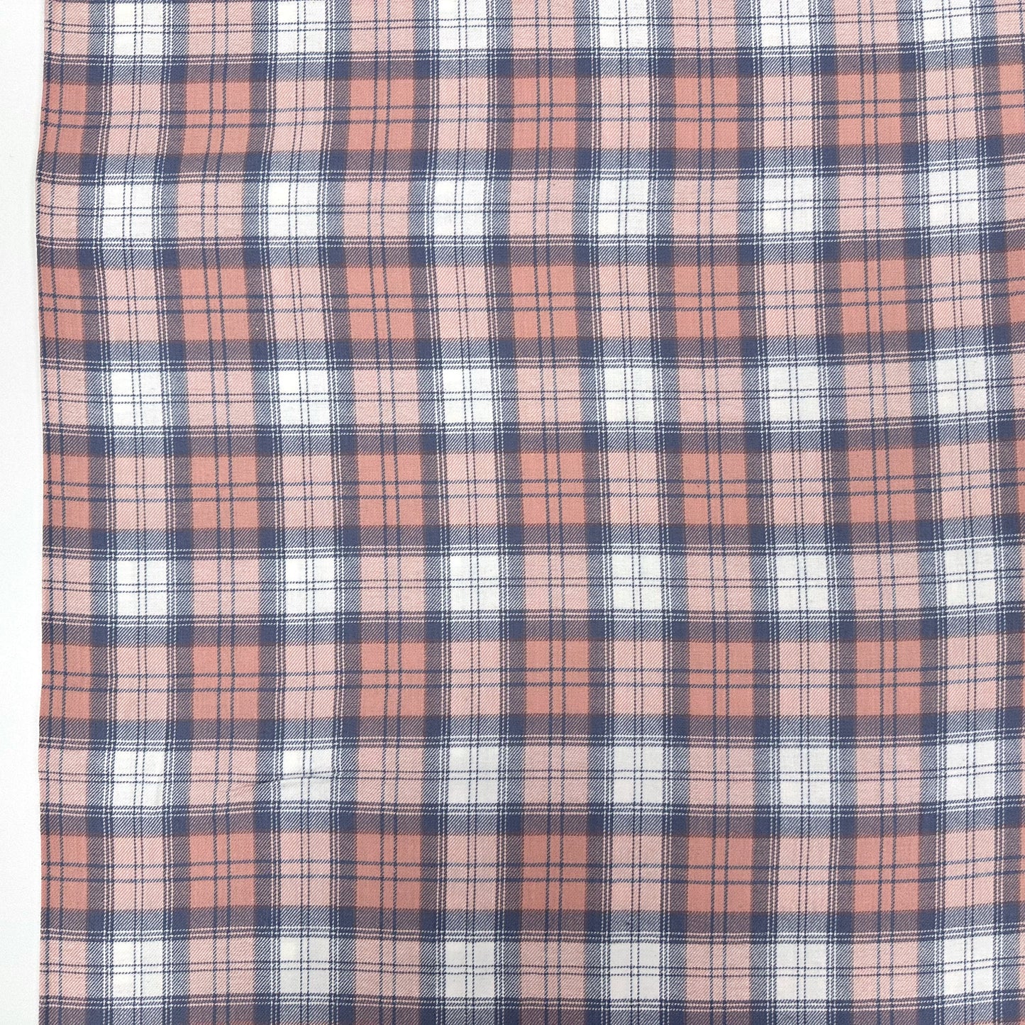 Brushed Cotton Check - Pink & Blue