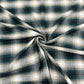 Brushed Cotton Check - Teal & Beige