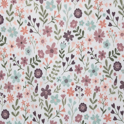 Autumn Ditsy Cotton Jersey - Mauve