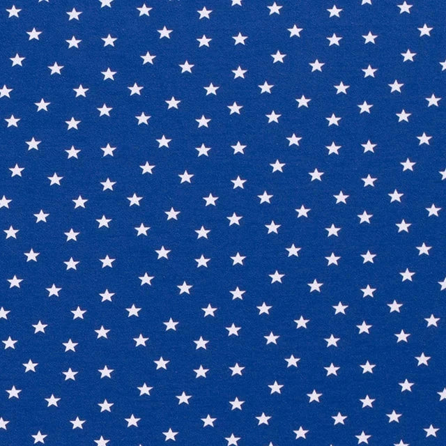 Stars Cotton Jersey - Blue