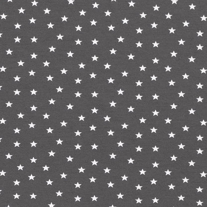 Stars Cotton Jersey - Grey