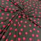 Cherry Polka Viscose Jersey