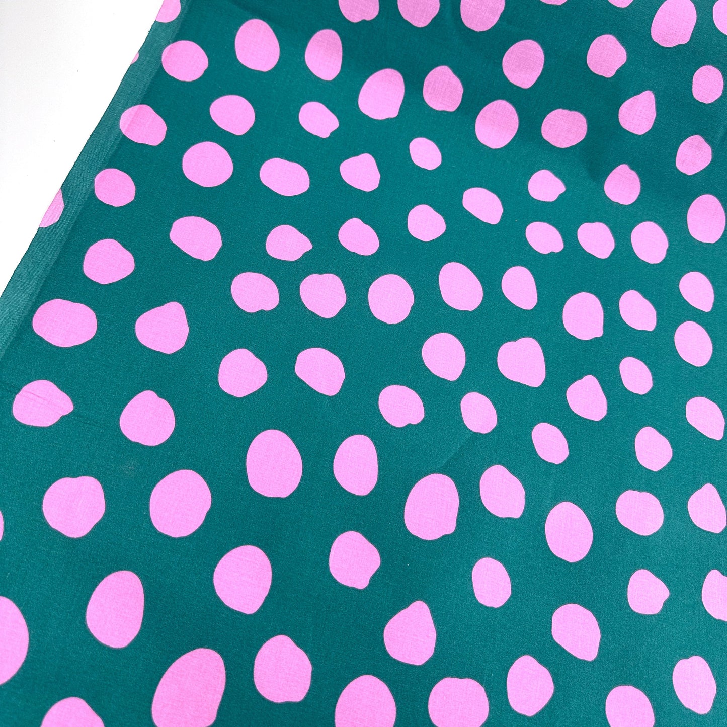 Coated Cotton - Dots & Stripes - Petrol