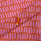 Coated Cotton - Dots & Stripes - Orange
