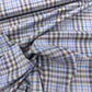 Cocoa Blue Cotton Check Shirting