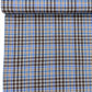 Cocoa Blue Cotton Check Shirting