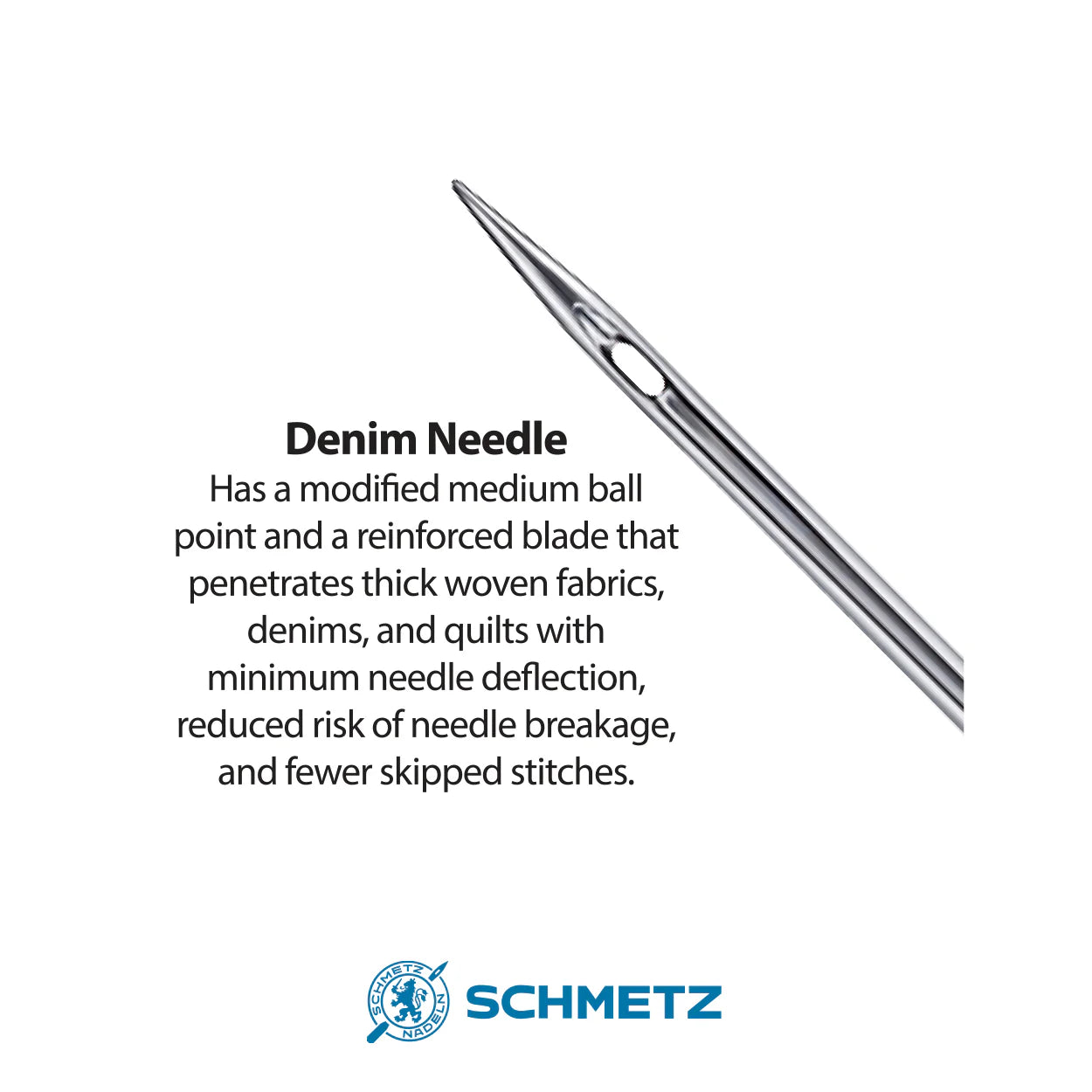 Schmetz Jeans Machine Needles - Assorted Sizes 14/16/18