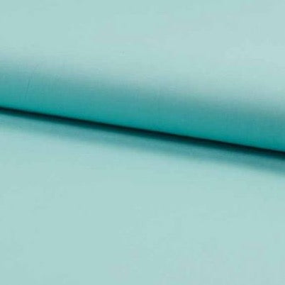 Organic Cotton Fabric Plain - Aqua